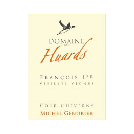 Domaine des Huards Cour-Cheverny "François 1er" blanc sec 2019 etiquette Domaine des Huards Cour-Cheverny "François 1er" blanc sec 2019 etiquette
