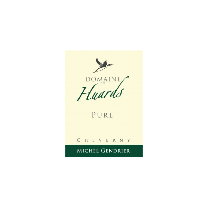 Domaine des Huards Cheverny "Pure" blanc sec 2020 etiquette
