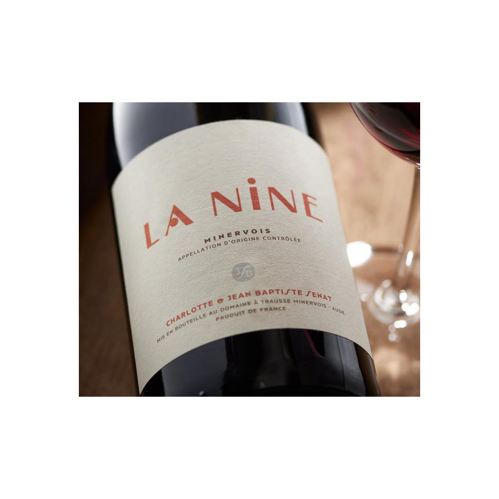Domaine J-B. Sénat Minervois "La Nine" rouge 2020 etiquette
