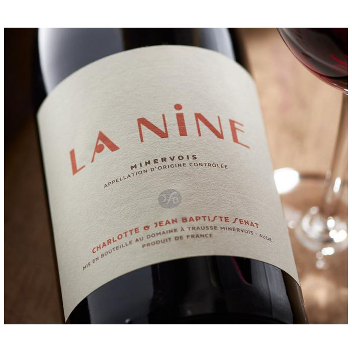Domaine J-B. Sénat Minervois "La Nine" rouge 2020 etiquette