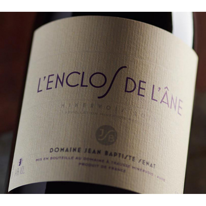Domaine J-B. Sénat Minervois "L'Enclos de l'Ane" rouge 2019 etiquette