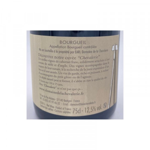 Domaine de La Chevalerie Bourgueil "Chevalerie" rouge 2015 2