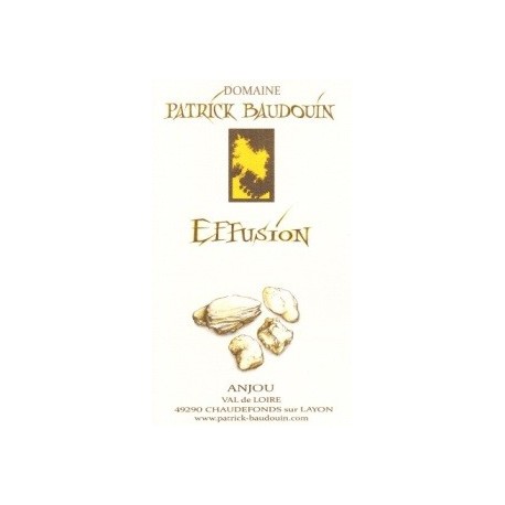 Domaine Patrick Baudouin "Effusion" blanc sec 2020 etiquette Domaine Patrick Baudouin "Effusion" blanc sec 2020 etiquette