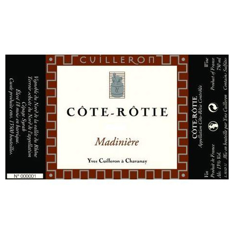 Domaine Yves Cuilleron Cote Rotie Madiniere 2020 bouteille 2