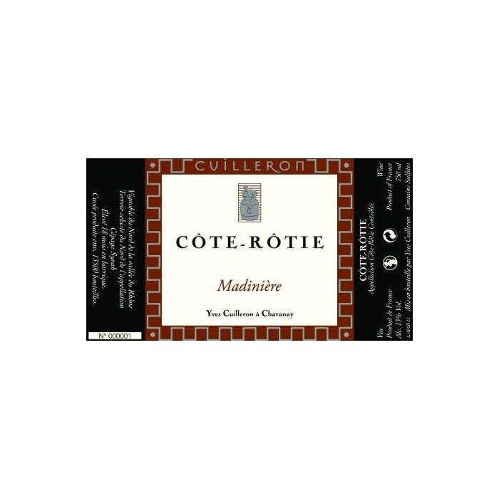 Domaine Yves Cuilleron Cote Rotie Madiniere 2020 etiquette