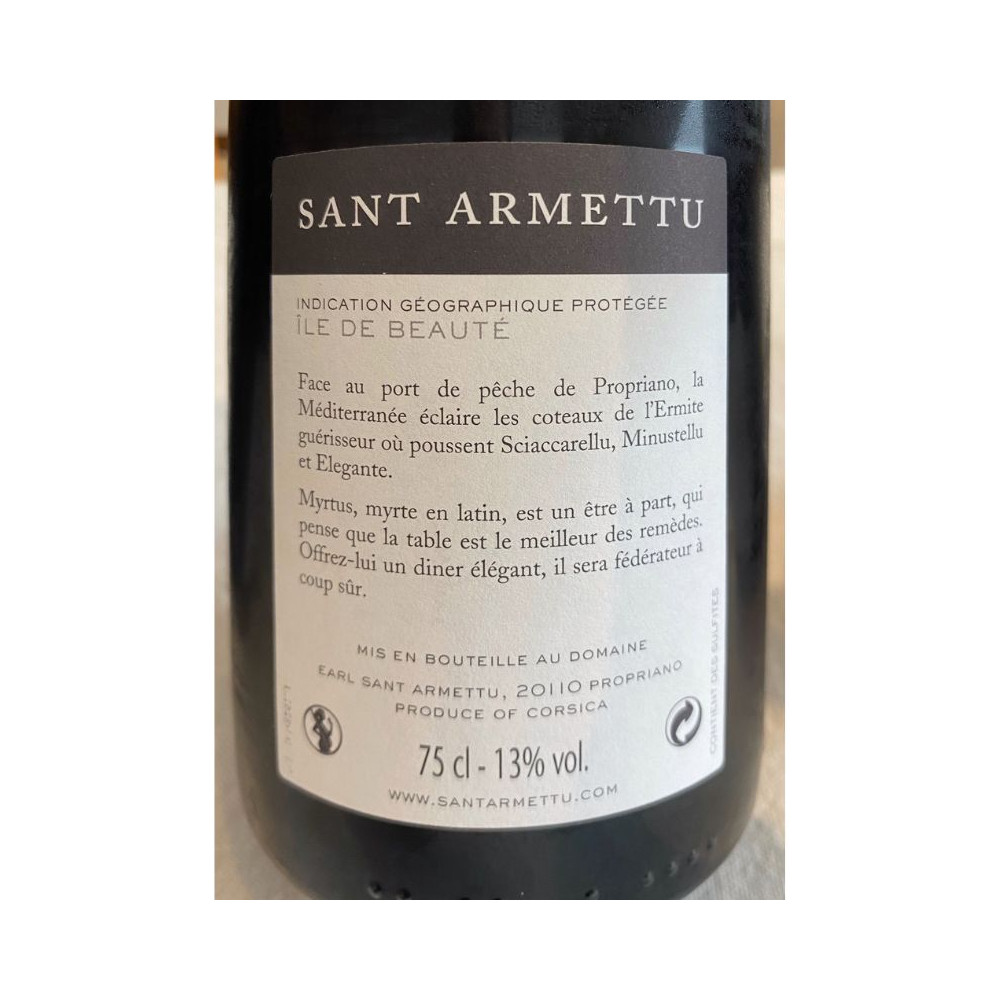 Domaine Sant Armettu Myrtus red 2020