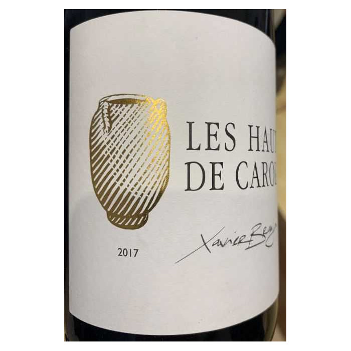 Domaine de la Terrasse d'Elise "Les Hauts de Carol's" rouge 2019 étiquette