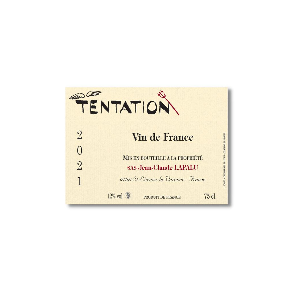 Domaine Jean-Claude Lapalu VdT "Tentation" red 2020