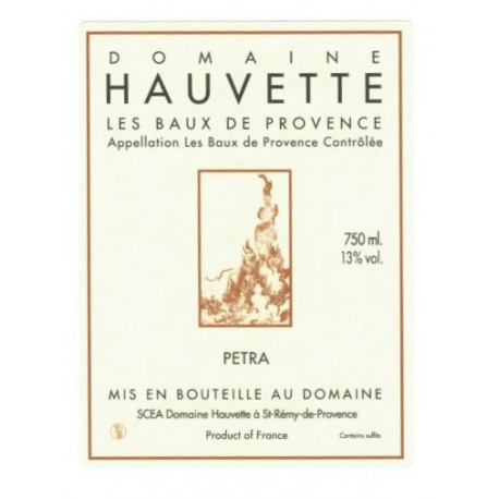 Domaine Hauvette Petra rose 2021 etiquette