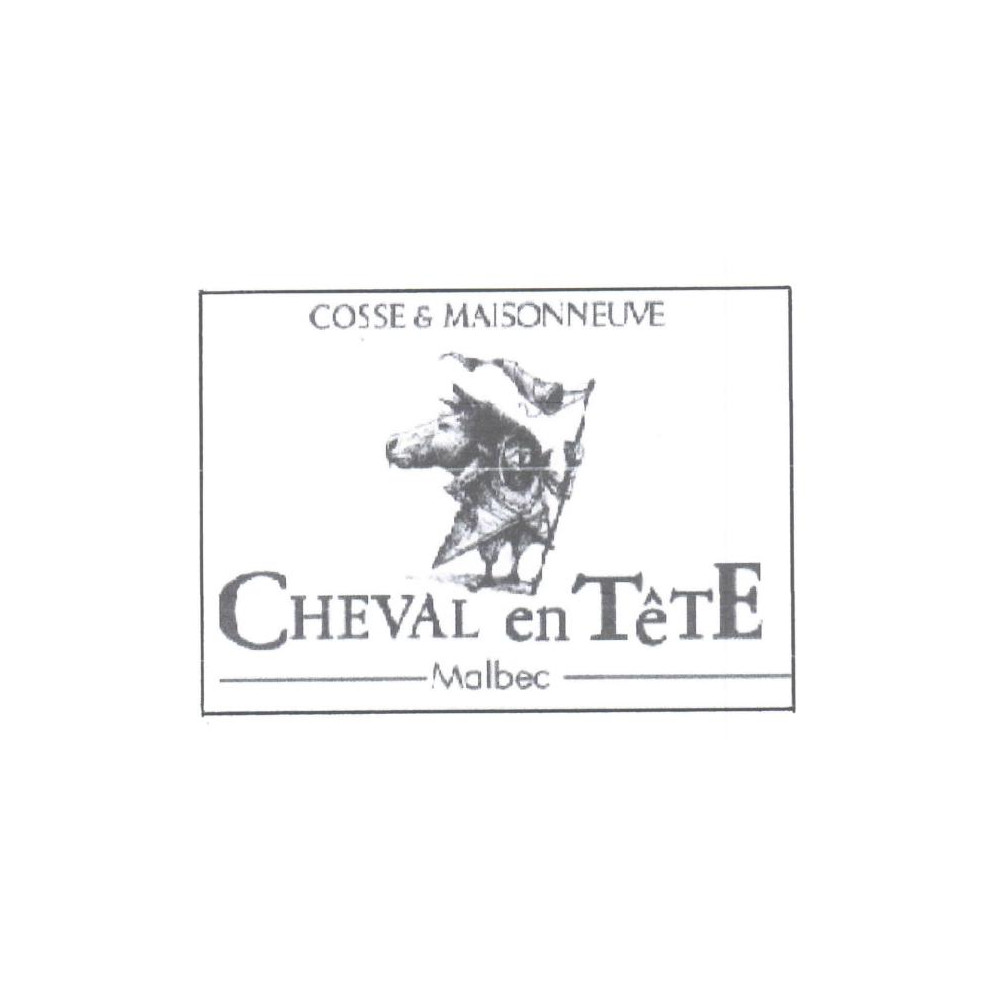 Domaine Cosse-Maisonneuve Cahors "Cheval en tête" rouge 2020 etiquette