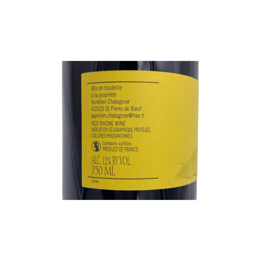 Domaine Chatagnier IGP "Le Guilleret" rouge 2021 étiquette