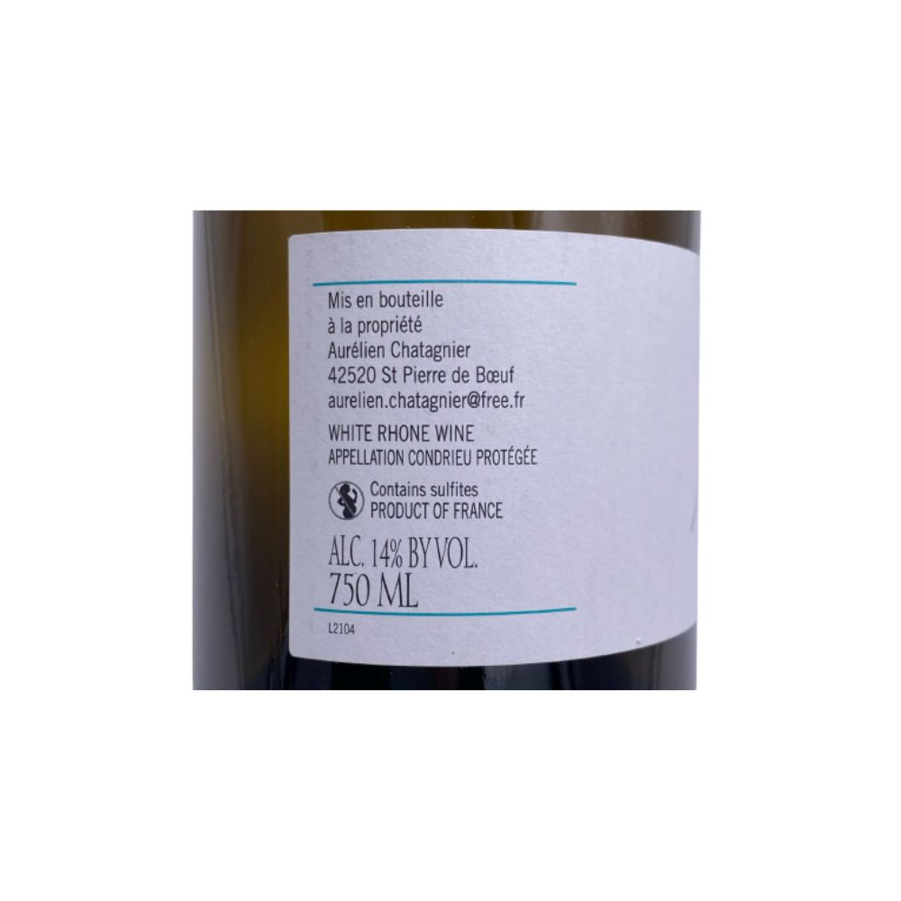 Domaine Aurélien Chatagnier Condrieu blanc sec 2021 étiquette