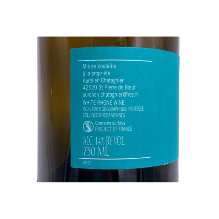 Domaine Aurélien Chatagnier Viognier blanc sec 2021 étiquette