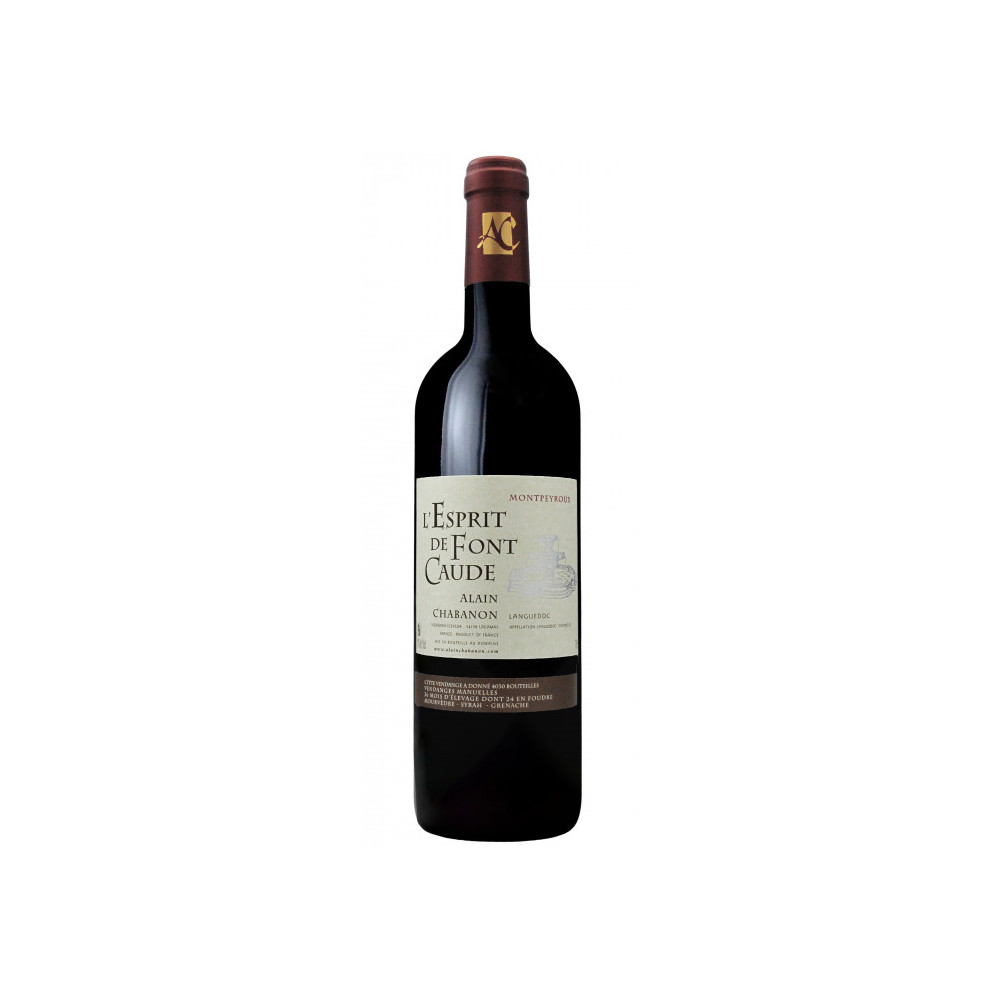 Domaine Alain Chabanon "Esprit de Font-Caude" rouge 2017 bouteille Domaine Alain Chabanon "Esprit de Font-Caude" rouge 2017 bouteille