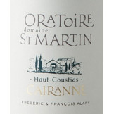 Domaine de l'Oratoire Saint-Martin "Haut-Coustias" rouge 2020 etiquette