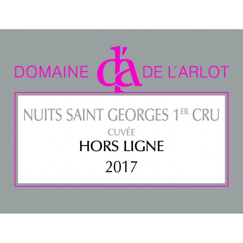 Domaine de l'Arlot Nuits-Saint-Georges 1er Cru "Hors Ligne" rouge 2017 etiquette Domaine de l'Arlot Nuits-Saint-Georges 1er Cru "Hors Ligne" rouge 2017 etiquette