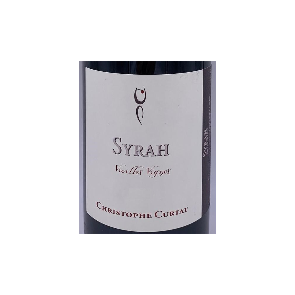 Domaine Curtat "syrah Vieilles Vignes" red 2021 etiquette