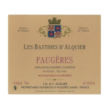 Domaine Jean-Michel Alquier Faugeres "Les Bastides" red 2012 Domaine Jean-Michel Alquier Faugeres "Les Bastides" red 2012