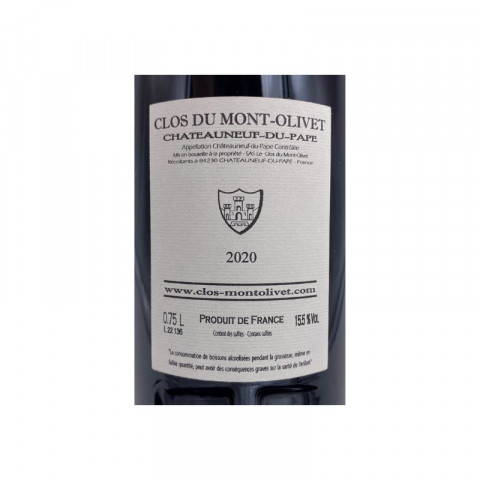 Clos du Mont-Olivet Châteauneuf-du-Pape rouge 2020 2