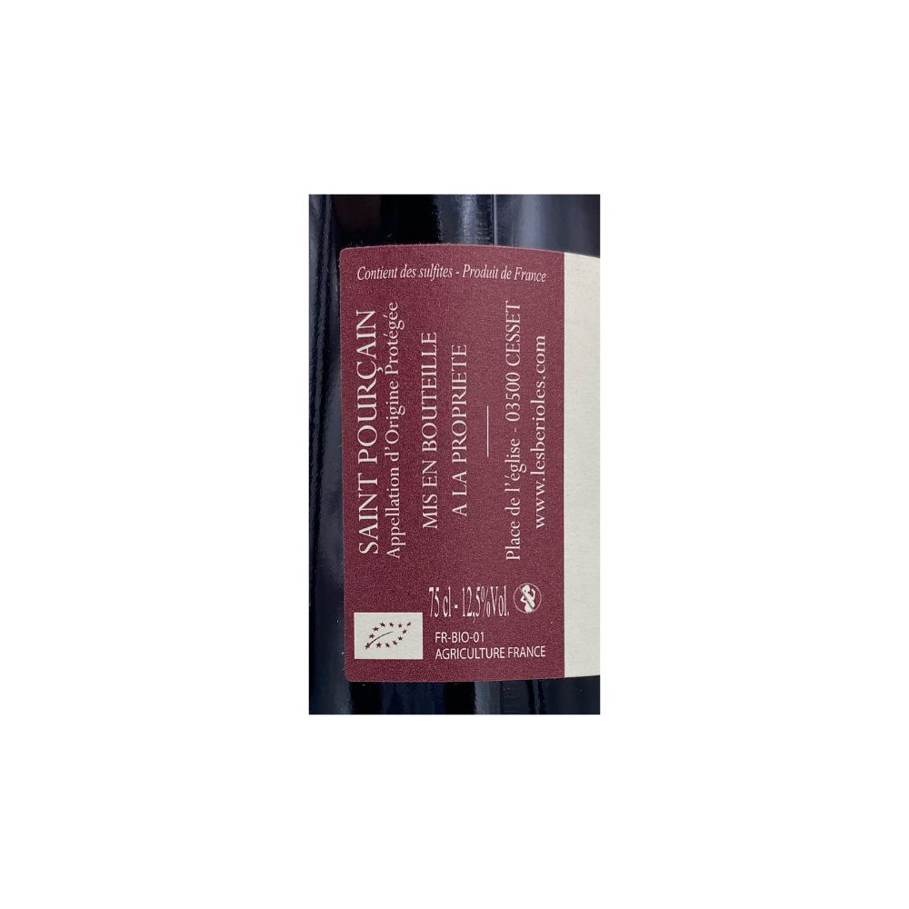 Domaine des Bérioles Saint-Pourçain "Auvernat" rouge 2021