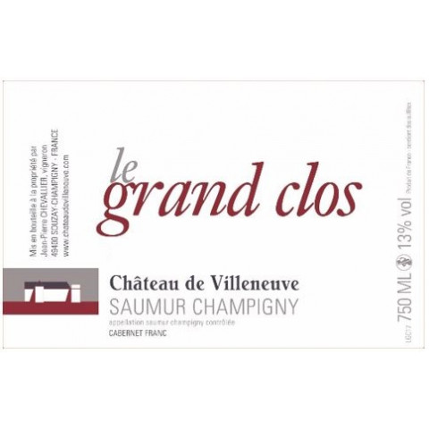 Château de Villeneuve Saumur-Champigny "Le Grand Clos" red 2019 2