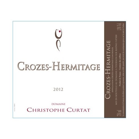 Domaine Christophe Curtat Crozes Hermitage rouge 2012 (75 cl)