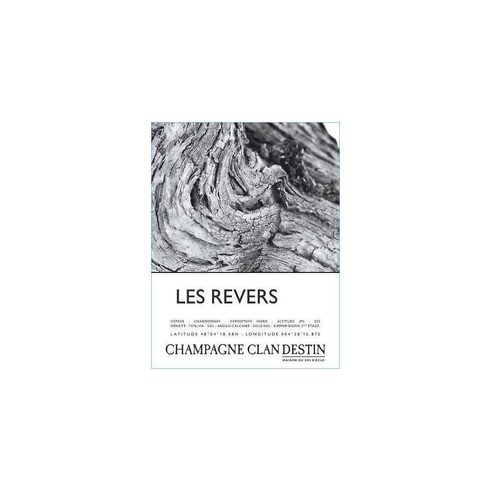 Champagne Clandestin Les Revers Brut Nature 2019 etiquette