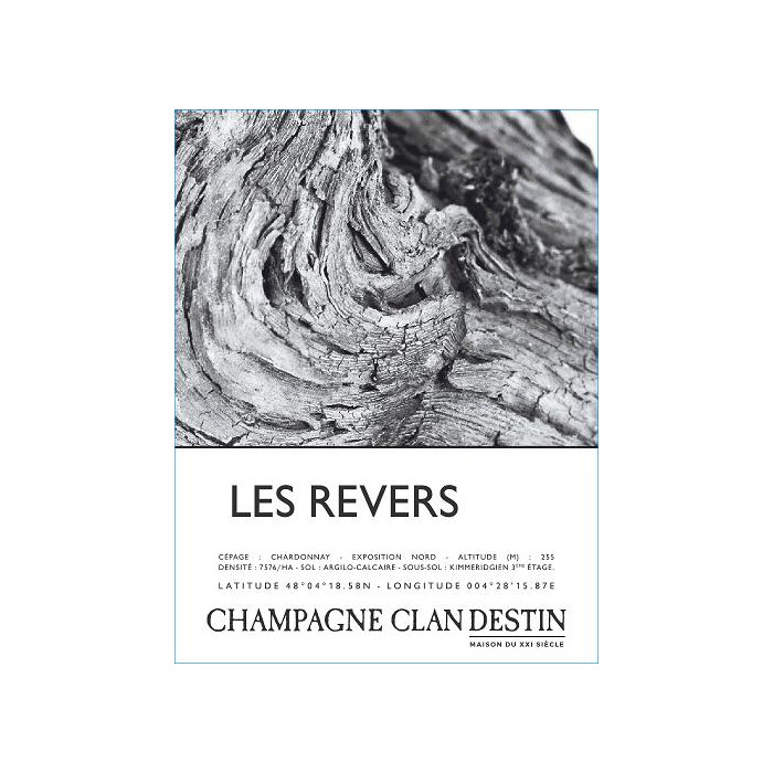 Champagne Clandestin Les Revers Brut Nature 2019 etiquette