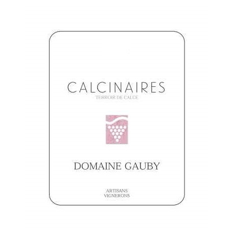 Domaine Gauby Les Calcinaires rouge 2021 etiquette