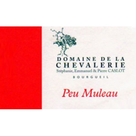 Domaine de La Chevalerie Bourgueil "Peu Muleau" 2018 etiquette Domaine de La Chevalerie Bourgueil "Peu Muleau" 2018 etiquette