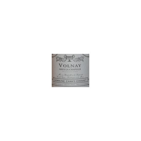 Domaine Chavy-Chouet Volnay Sous la Chapelle rouge 2013 etiquette