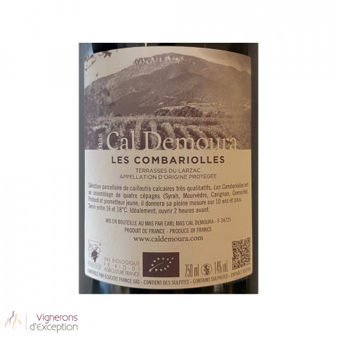 Mas Cal Demoura Terrasses du Larzac "Les Combariolles" rouge 2020 bouteille 2