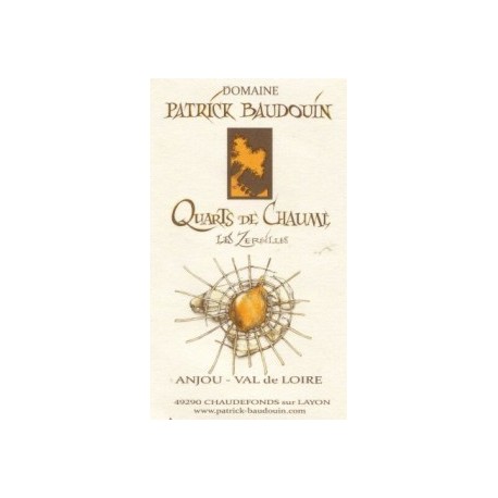 Domaine Patrick Baudouin Quarts de Chaume "Les Zersilles" blanc liquoreux 2010 Domaine Patrick Baudouin Quarts de Chaume "Les Zersilles" blanc liquoreux 2010