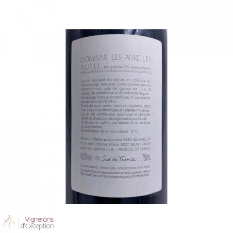 Domaine Les Aurelles "Aurel" red 2015 2