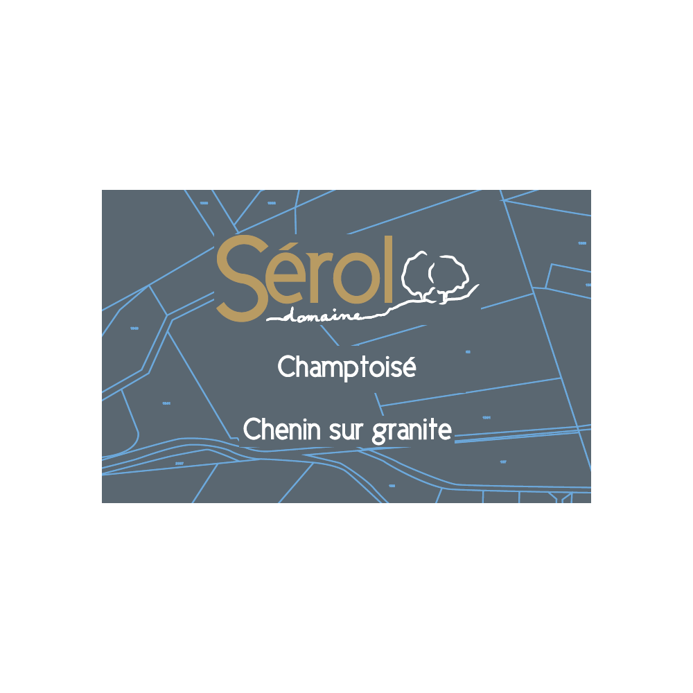 Domaine Sérol "Champtoisé" (chenin) blanc sec 2021 etiquette