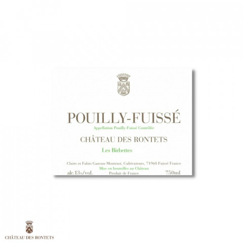 Chateau des Rontets Pouilly-Fuisse "Les Birbettes" 2019 dry white 2