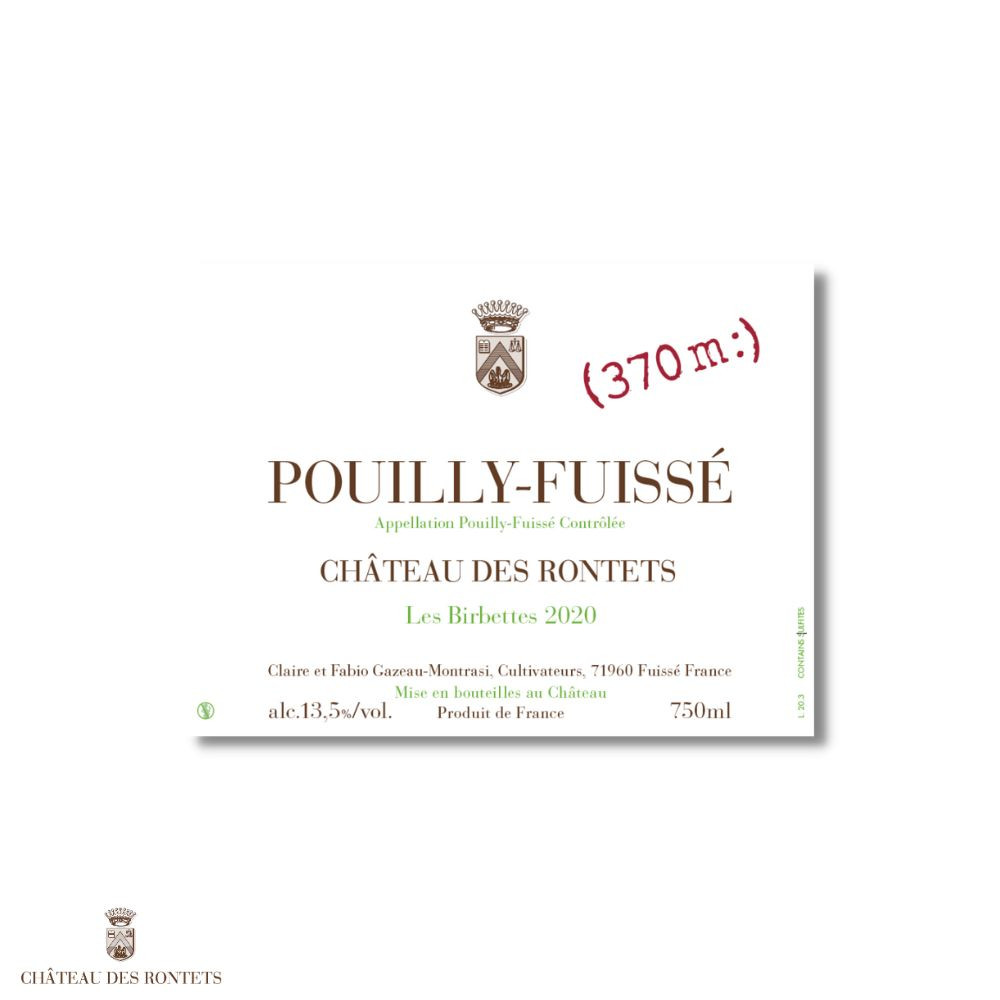 Château des Rontets Pouilly-Fuissé "Les Birbettes" 2020 blanc sec