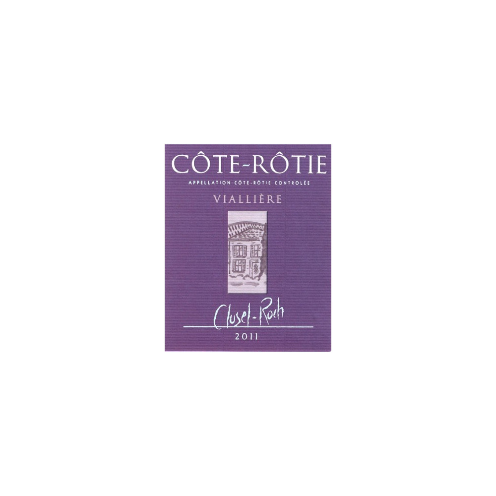 Domaine Clusel-Roch Cote-Rotie Vialliere rouge 2011 etiquette Domaine Clusel-Roch Cote-Rotie Vialliere rouge 2011 etiquette