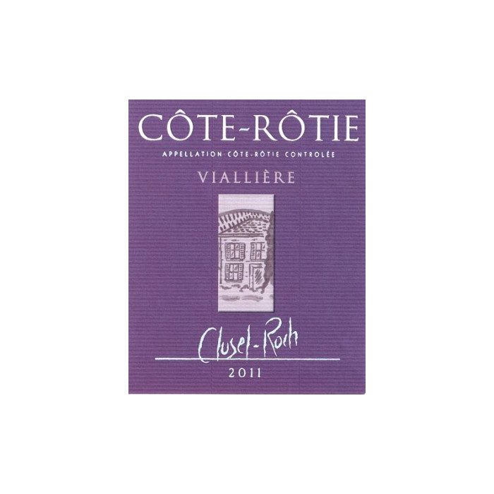 Domaine Clusel-Roch Cote-Rotie Vialliere rouge 2011 etiquette Domaine Clusel-Roch Cote-Rotie Vialliere rouge 2011 etiquette