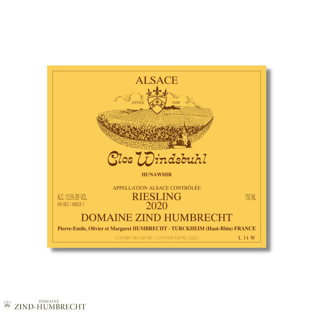 Domaine Zind-Humbrecht Riesling "Clos Windsbuhl" dry white 2021