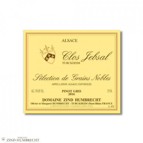 Domaine Zind-Humbrecht Pinot Gris "Clos Jebsal" SGN sweet white 2016 2