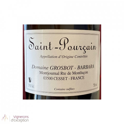Domaine Grosbot-Barbara Saint-Pourçain "Vin d'Alon" blanc sec 2022 etiquette 2