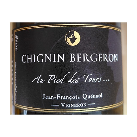 Domaine JP et JF Quenard Chignin Bergeron "Au Pied des Tours" (roussanne) blanc sec 2022 etiquette