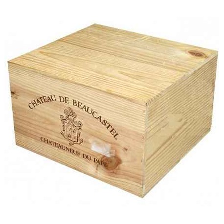 Chateau de Beaucastel Chateauneuf du Pape rouge 2005 caisse bois