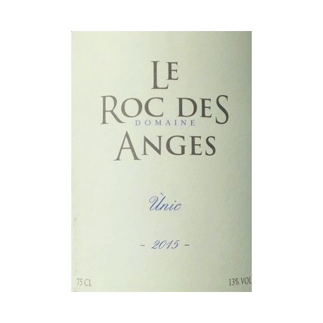 Le Roc des Anges Unic rouge 2022 etiquette Le Roc des Anges Unic rouge 2022 etiquette
