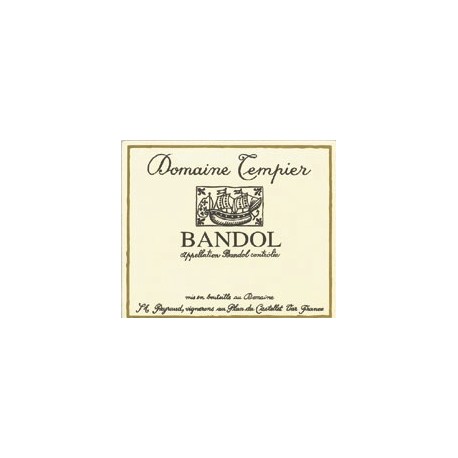 Domaine Tempier Bandol rosé 2022 etiquette