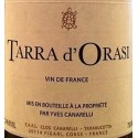 Clos Canarelli "Tarra d'Orasi" rouge 2020 etiquette