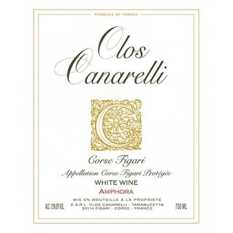 Clos Canarelli "Amphora" blanc sec 2022 etiquette