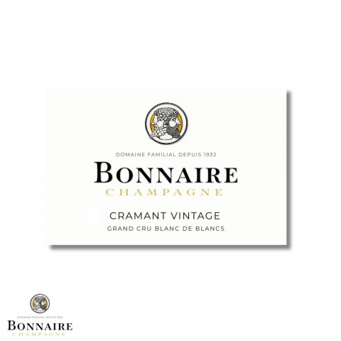 Champagne Bonnaire Grand Cru Blanc de Blancs Cramant Vintage 2015 2