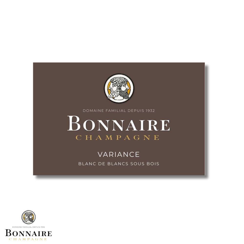Champagne Bonnaire "Variance" (Blanc de Blancs sous bois) etiquette